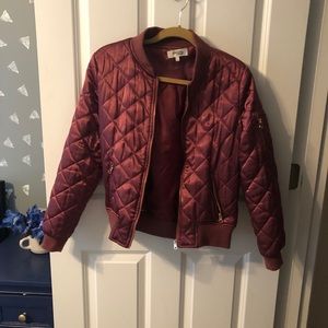 Mauve bomber jacket